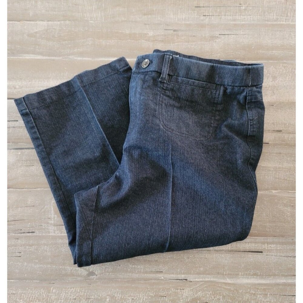 Christopher &‎ Banks Women's Capris Stretch Pants Dark Blue Size 12